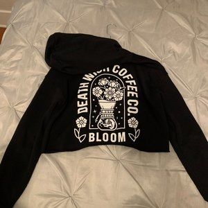 Deathwish Coffee Sweaters Deathwish Coffee Crop Top Sweatshirt Poshmark